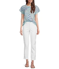 NYDJ Margot High Rise Slim Straight Girlfriend Jeans
