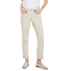 NYDJ Margot High Rise Slim Straight Girlfriend Jeans
