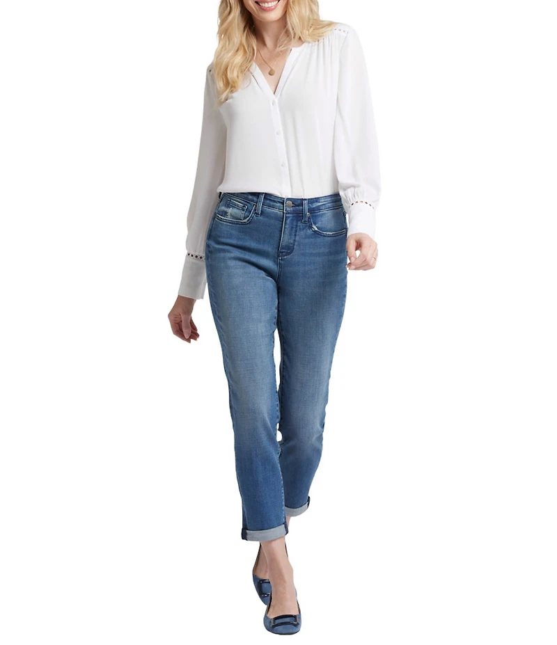 NYDJ Margot Rolled Cuff Girlfriend Jeans