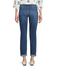 NYDJ Margot Stretch Denim Lift Tuck® Technology Girlfriend Rolled Cuff Cropped Jeans
