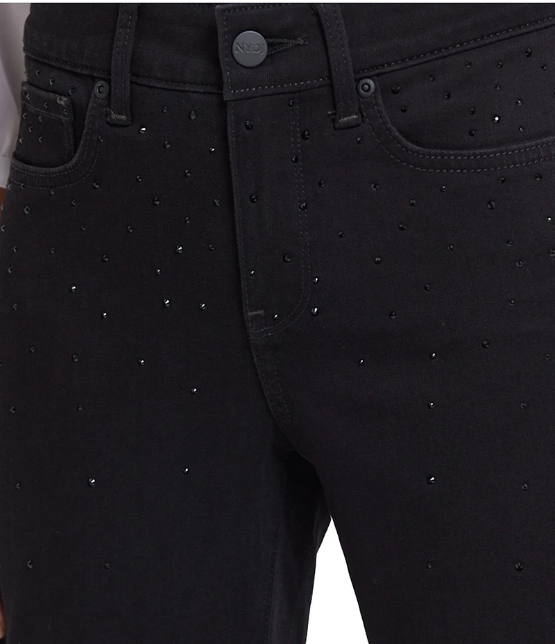 NYDJ Marilyn Lift Tuck® Technology Scattered Stone Embellished High Rise Jeans