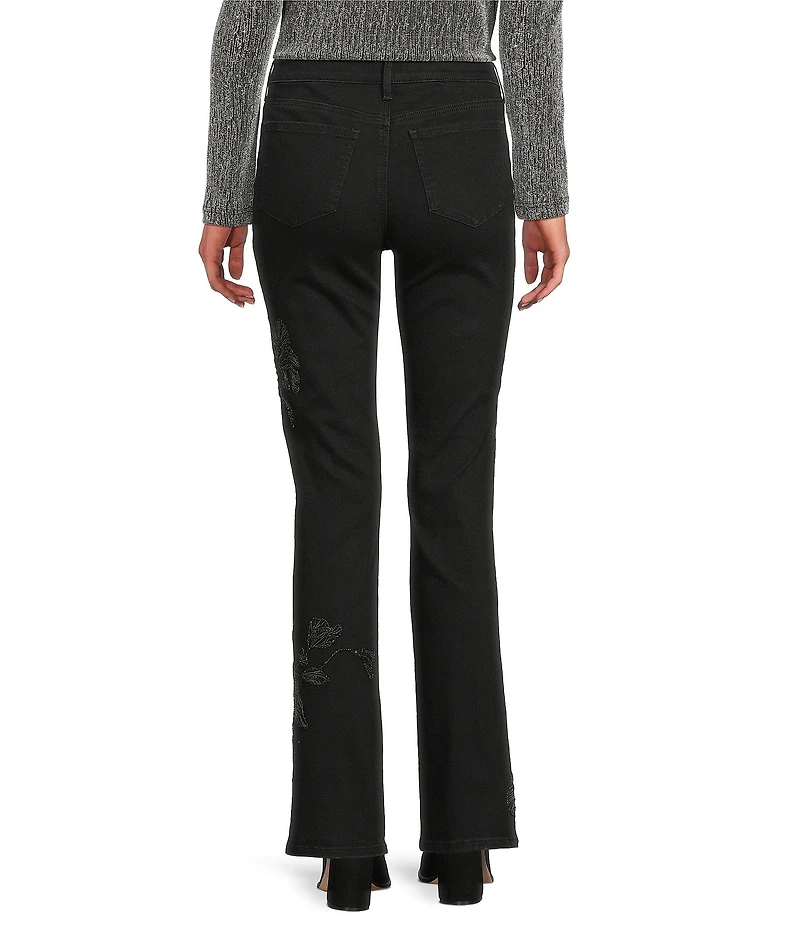 NYDJ Marilyn Lift Tuck® Technology Straight Leg Front Embroidery Jeans