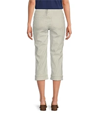 NYDJ Marilyn Lift Tuck® Technology Straight Leg Side Button Cropped Jeans