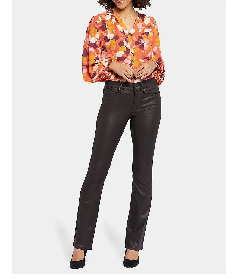 NYDJ Marilyn Lift Tuck® Technology Stretch Coated Straight Leg Jeans