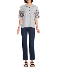 NYDJ Marilyn Lift Tuck® Technology Stretch Denim High Rise Straight Ankle Jeans