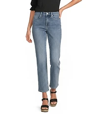 NYDJ Marilyn Mid Rise Straight Ankle Jeans