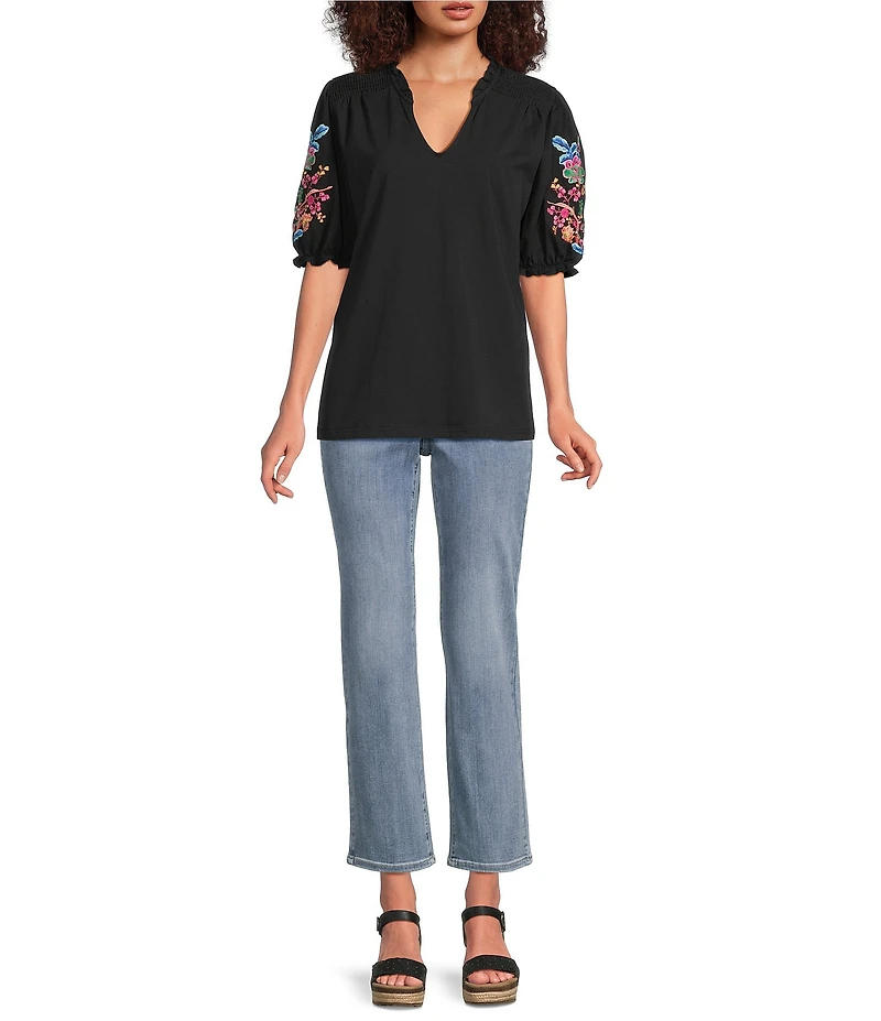 NYDJ Marilyn Mid Rise Straight Ankle Jeans