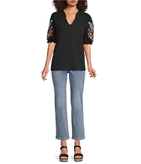 NYDJ Marilyn Mid Rise Straight Ankle Jeans