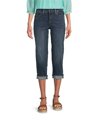 NYDJ Marilyn Cool Embrace® Stretch Denim Slim Straight Mid Rise Capri Stretch Jeans