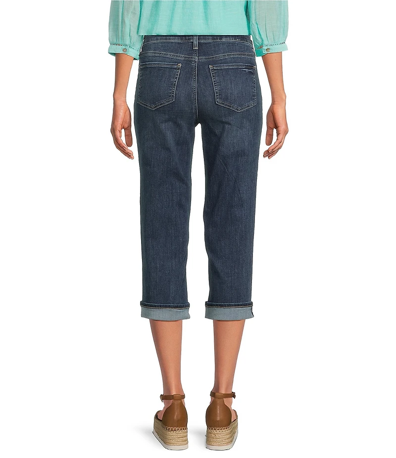 NYDJ Marilyn Cool Embrace® Stretch Denim Slim Straight Mid Rise Capri Stretch Jeans