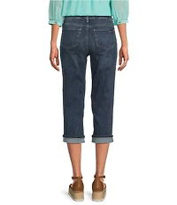 NYDJ Marilyn Cool Embrace® Stretch Denim Slim Straight Mid Rise Capri Stretch Jeans