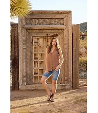 NYDJ Marilyn Cool Embrace® Stretch Denim Slim Straight Mid Rise Capri Stretch Jeans