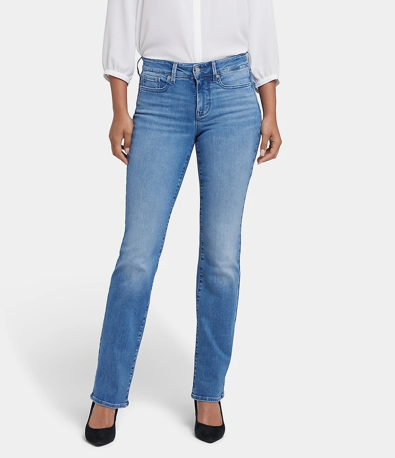 NYDJ Marilyn Stitching Straight Leg High Waisted Jeans