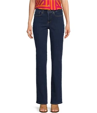 NYDJ Marilyn Stitching Straight Leg High Waisted Jeans