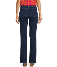 NYDJ Marilyn Stitching Straight Leg High Waisted Jeans