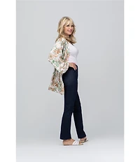 NYDJ Marilyn Stitching Straight Leg High Waisted Jeans