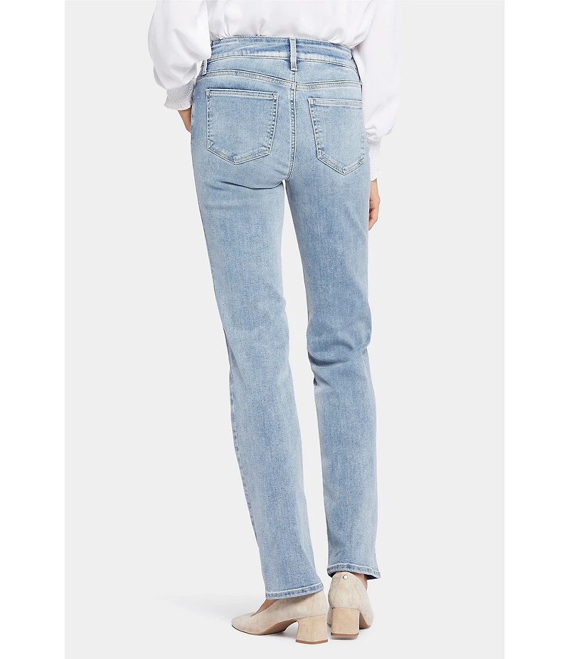 NYDJ Marilyn Stitching Straight Leg High Waisted Jeans
