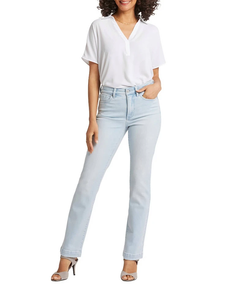 NYDJ Marilyn Straight Leg Deep Hem Jeans