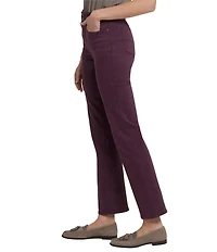 NYDJ Marilyn Straight Leg High Rise Utility Pocket Jeans