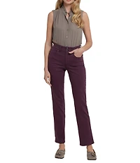 NYDJ Marilyn Straight Leg High Rise Utility Pocket Jeans