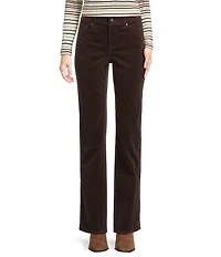 NYDJ Marilyn Straight Leg Mid Rise Fine Wale Corduroy Jeans