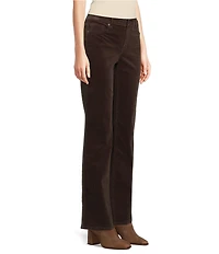 NYDJ Marilyn Straight Leg Mid Rise Fine Wale Corduroy Jeans