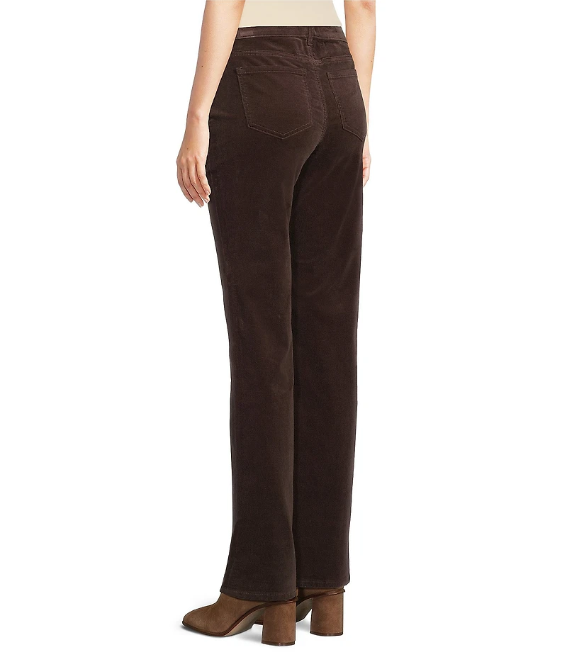 NYDJ Marilyn Straight Leg Mid Rise Fine Wale Corduroy Jeans