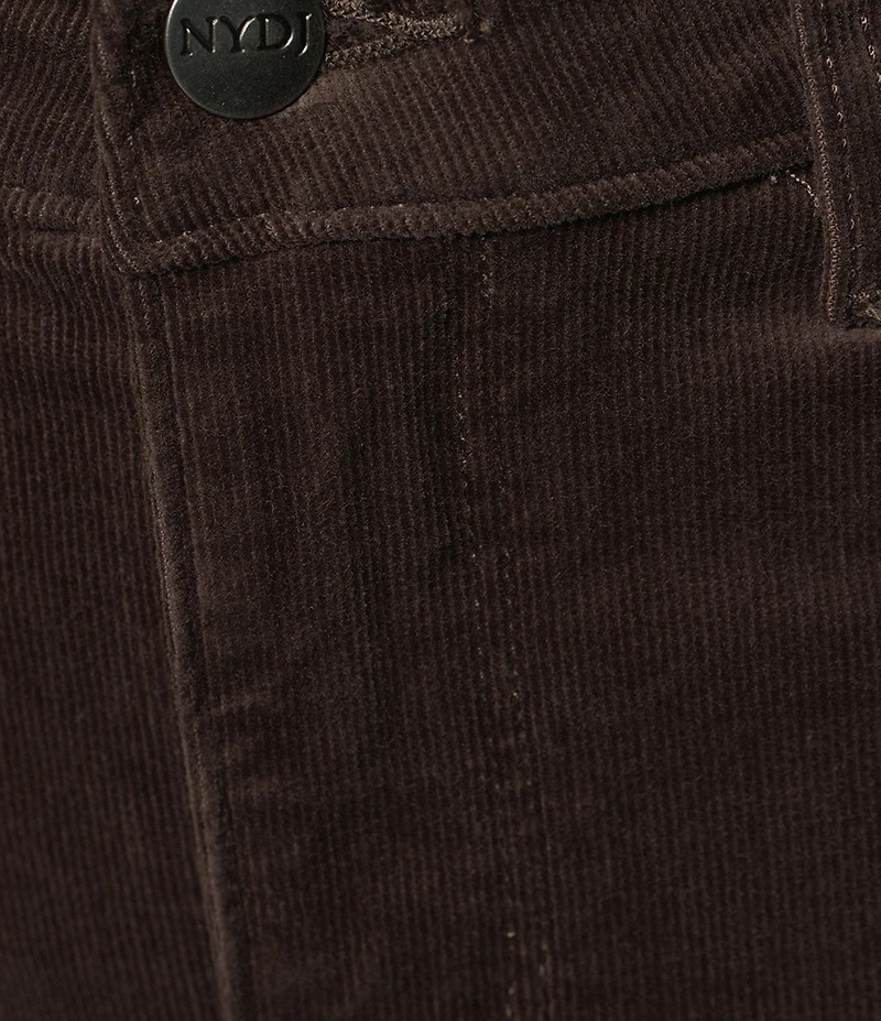 NYDJ Marilyn Straight Leg Mid Rise Fine Wale Corduroy Jeans