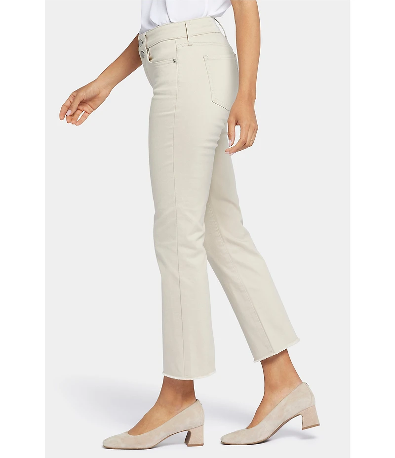 NYDJ Marilyn Stretch Denim 5-Pocket Frayed Hem Ankle Jeans