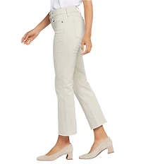 NYDJ Marilyn Stretch Denim 5-Pocket Frayed Hem Ankle Jeans
