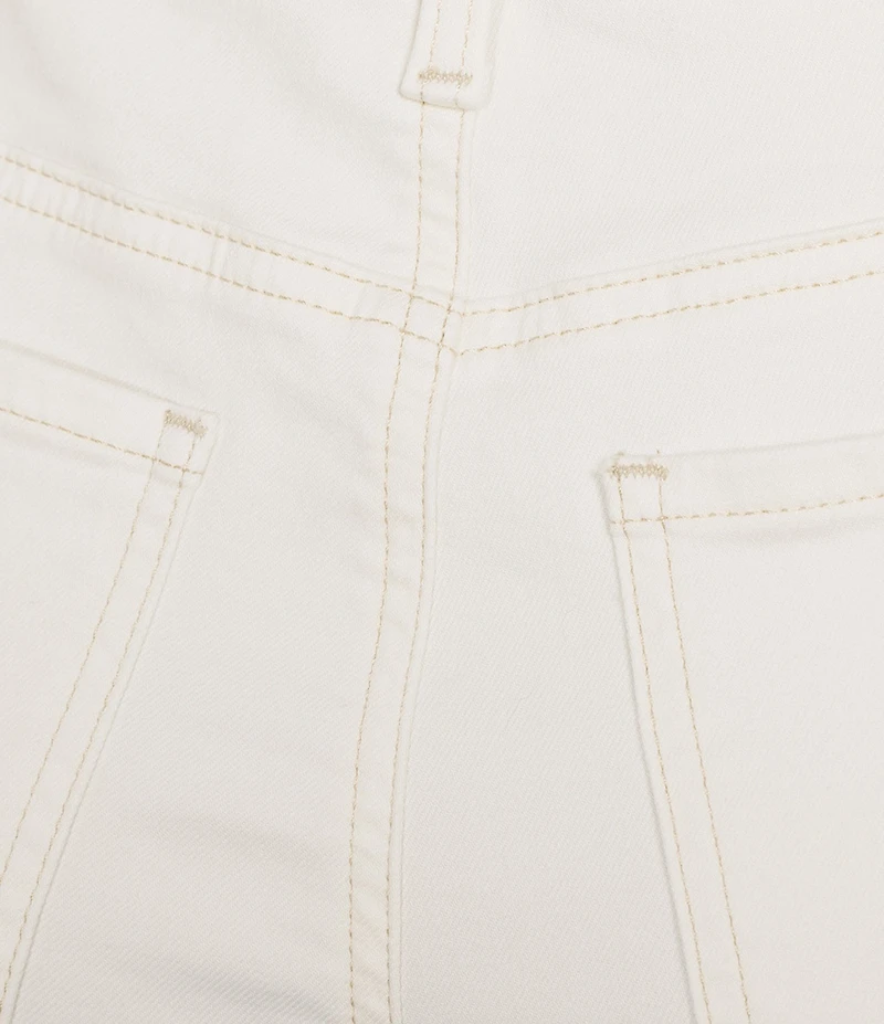 NYDJ Marilyn Stretch Denim Lift Tuck® Mid Rise Straight Leg Frayed Hem Ankle Jeans