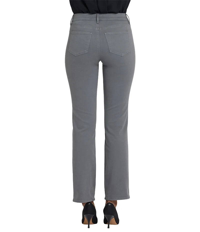 NYDJ Marilyn Stretch Denim Straight Leg High Rise Jeans