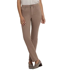 NYDJ Marilyn Stretch Denim Straight Leg High Rise Jeans