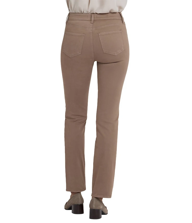 NYDJ Marilyn Stretch Denim Straight Leg High Rise Jeans