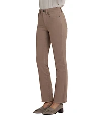 NYDJ Marilyn Stretch Denim Straight Leg High Rise Jeans