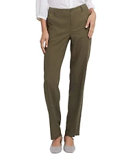 NYDJ Marilyn Stretch Linen Blend Straight Leg Pants