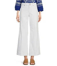 NYDJ Mia Stretch Denim High Rise Ankle Palazzo Jeans