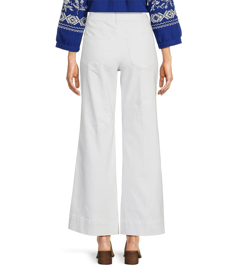 NYDJ Mia Stretch Denim High Rise Ankle Palazzo Jeans