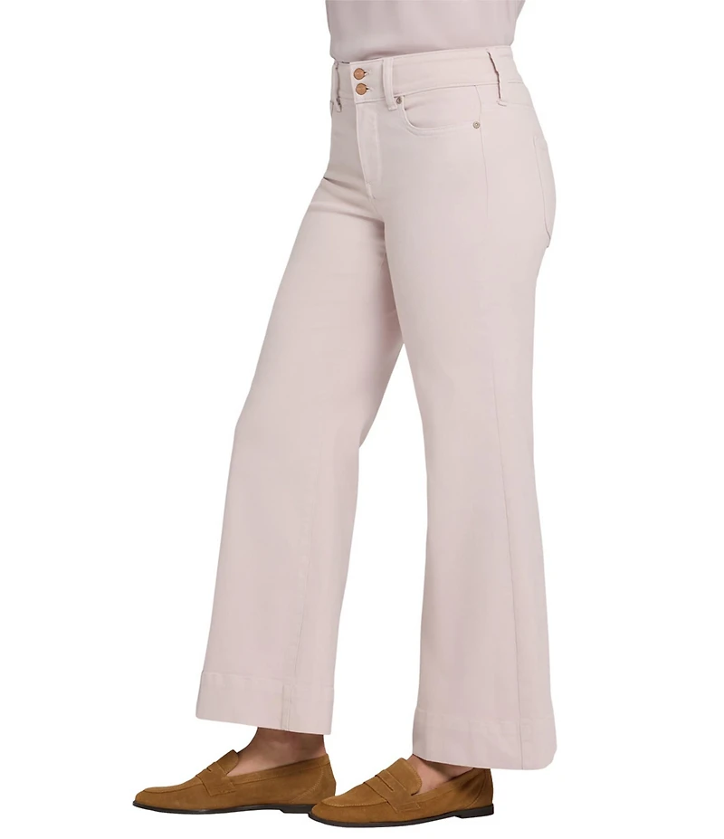 NYDJ Mia Stretch Denim High Rise Ankle Palazzo Jeans