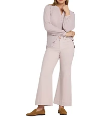 NYDJ Mia Stretch Denim High Rise Ankle Palazzo Jeans