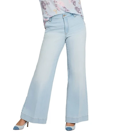 NYDJ Mia Stretch Denim Lift Tuck® Technology High Rise Palazzo Jeans