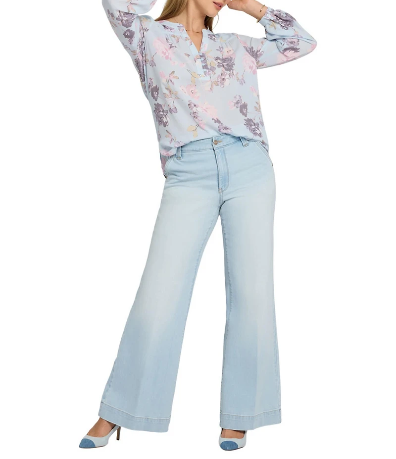 NYDJ Mia Stretch Denim Lift Tuck® Technology High Rise Palazzo Jeans