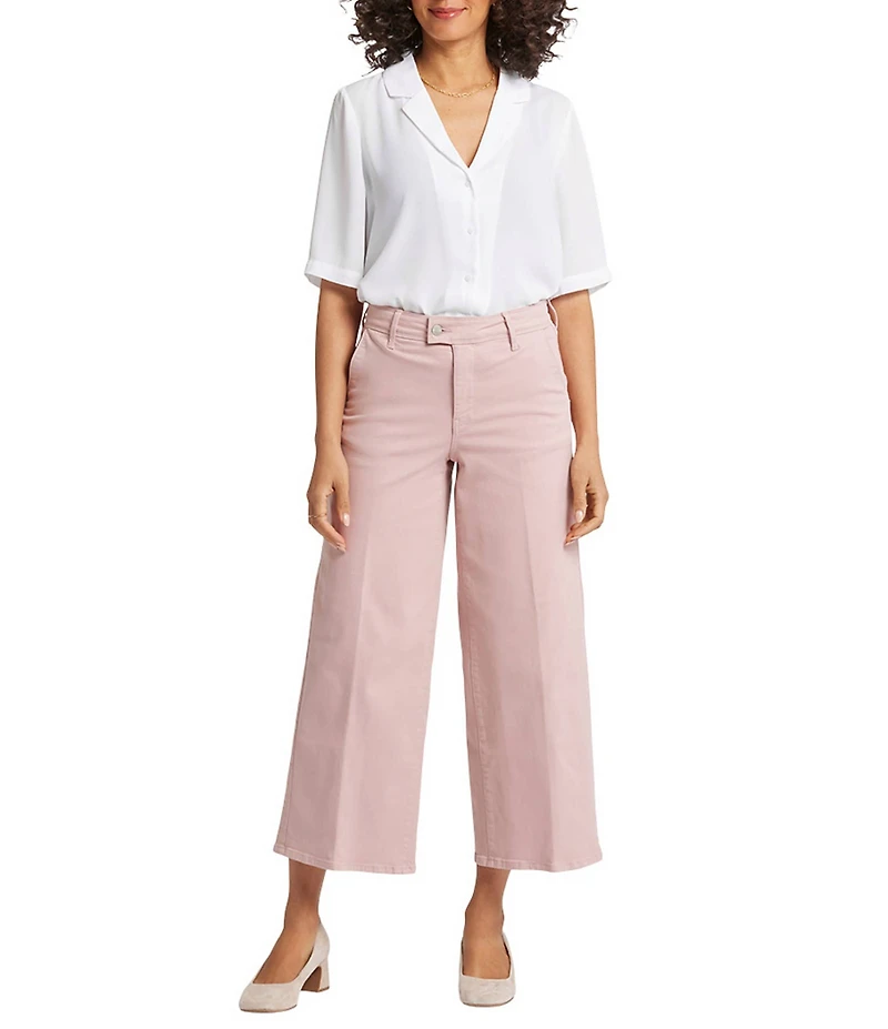 NYDJ Mona High Rise Wide Leg Ankle Trouser Jeans