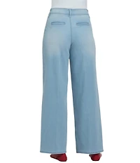 NYDJ Mona Stretch Denim High Rise Wide Leg Trouser Jeans