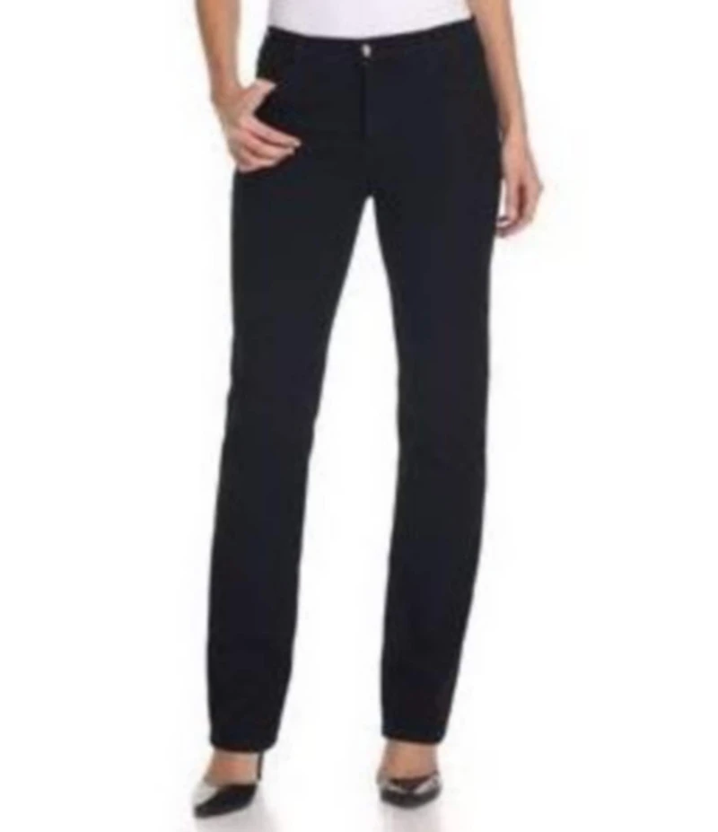 NYDJ Petite Size Marilyn Straight Leg Rigid Waist High Rise Jeans