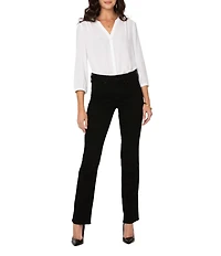 NYDJ Petite Size Marilyn Straight Leg Rigid Waist High Rise Jeans