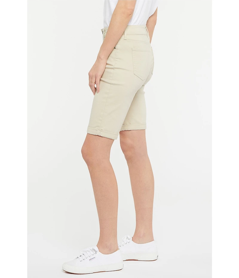 NYDJ Petite Size Briella Rolled-Cuff Denim Shorts
