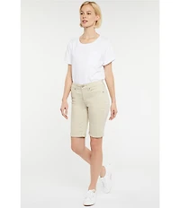 NYDJ Petite Size Briella Rolled-Cuff Denim Shorts