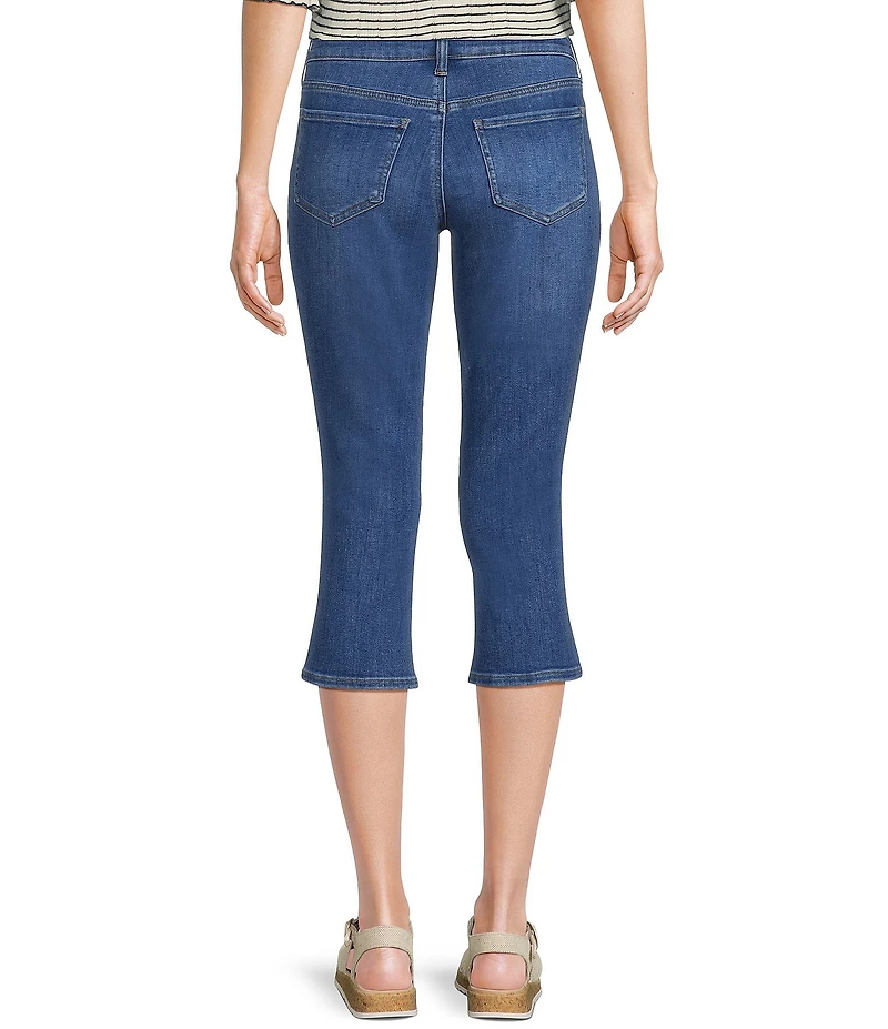 NYDJ Petite Size Chloe Capri Side Slit Jeans