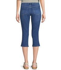 NYDJ Petite Size Chloe Capri Side Slit Jeans